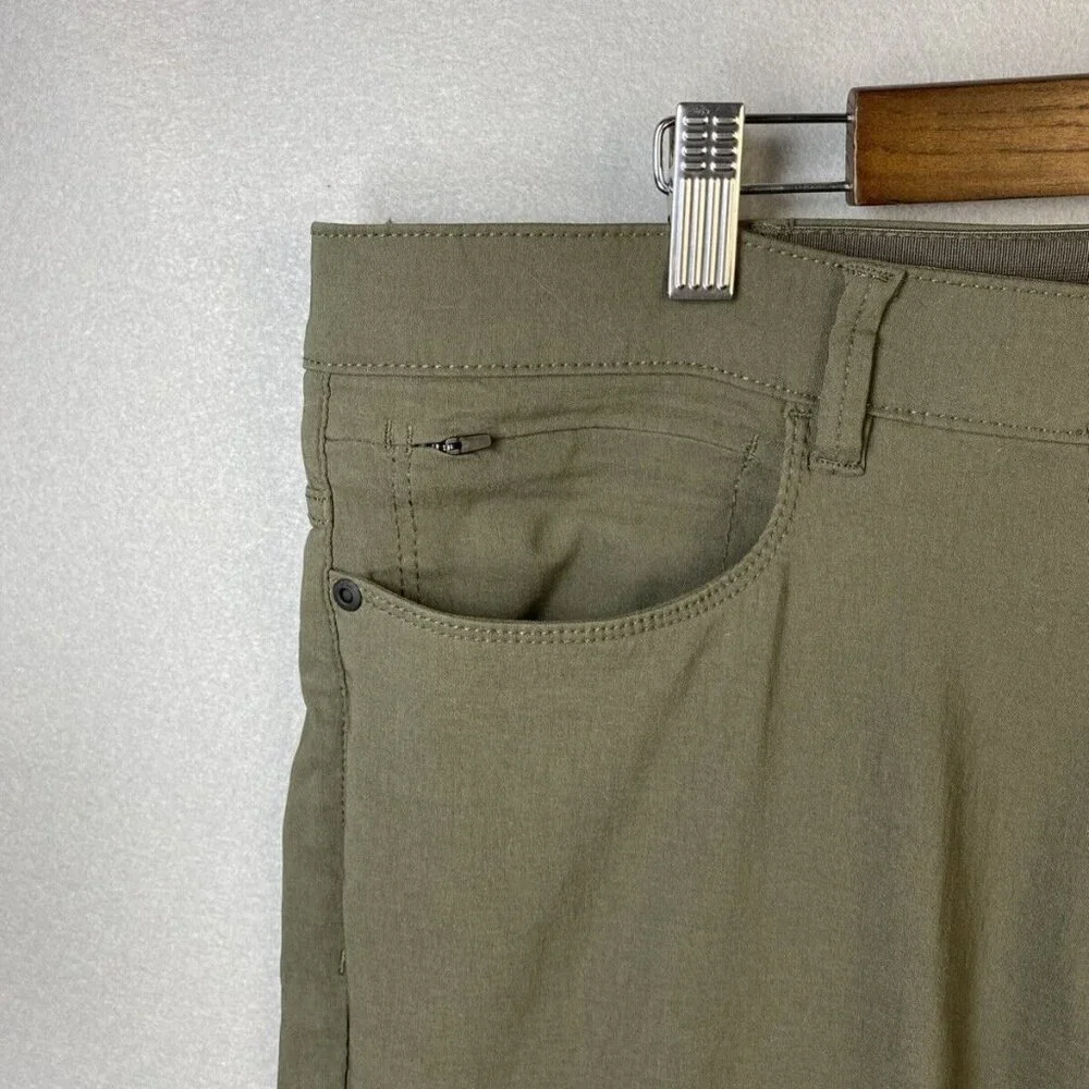Weatherproof Performance Pants Mens 38 X 32 Vintage Faille Straight Olive W2S515